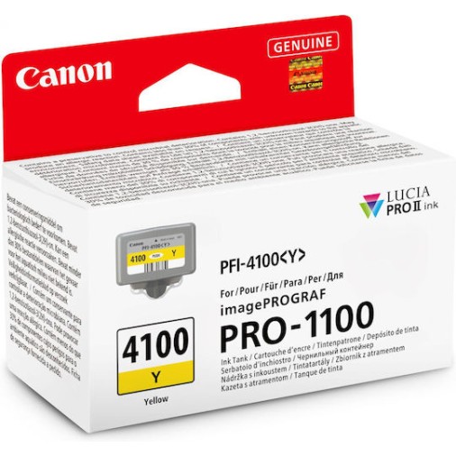 Canon PFI-4100 Γνήσιο Μελάνι Εκτυπωτή InkJet Κίτρινο (6780C001)