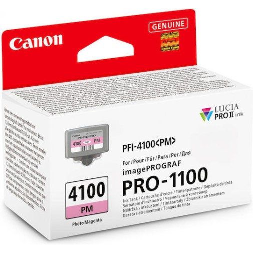 Canon PFI-4100 Γνήσιο Μελάνι Εκτυπωτή InkJet Photo Ματζέντα (6782C001)