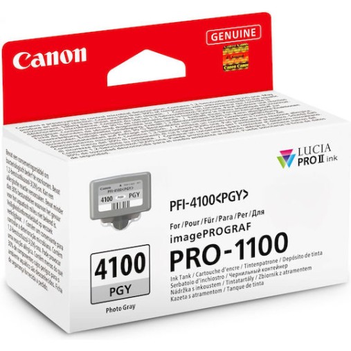 Canon PFI-4100 Γνήσιο Μελάνι Εκτυπωτή InkJet Photo Γκρι (6784C001)