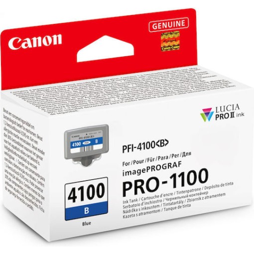 Canon PFI-4100 Γνήσιο Μελάνι Εκτυπωτή InkJet Μπλε (6786C001)
