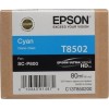Epson T8502 Γνήσιο Μελάνι Εκτυπωτή InkJet Κυανό (C13T850200)