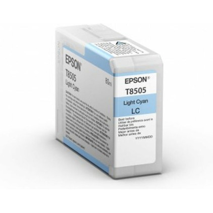 Epson T8505 Γνήσιο Μελάνι Εκτυπωτή InkJet Ανοιχτό Κυανό (C13T850500)
