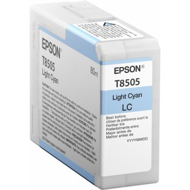 Epson T8505 Γνήσιο Μελάνι Εκτυπωτή InkJet Ανοιχτό Κυανό (C13T850500)