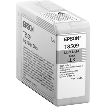 Epson T8509 Γνήσιο Μελάνι Εκτυπωτή InkJet Ανοιχτό Μαύρο (C13T850900)