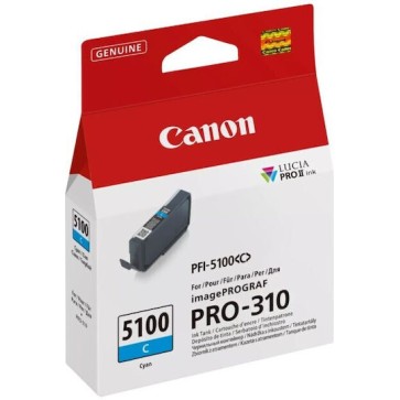 Canon PFI-5100 Γνήσιο Μελάνι Εκτυπωτή InkJet Κυανό (6953C001)