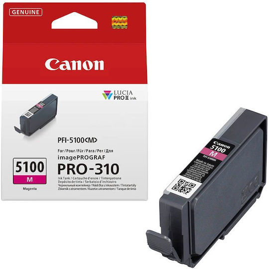 Canon PFI-5100 Γνήσιο Μελάνι Εκτυπωτή InkJet Ματζέντα (6954C001)