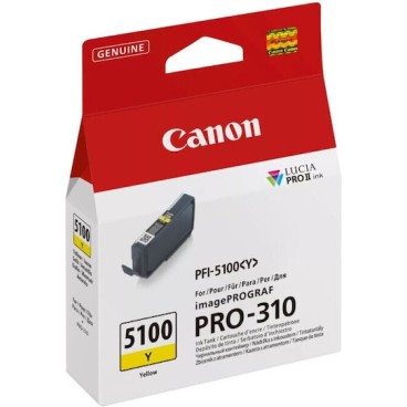 Canon PFI-5100 Γνήσιο Μελάνι Εκτυπωτή InkJet Κίτρινο (6955C001)