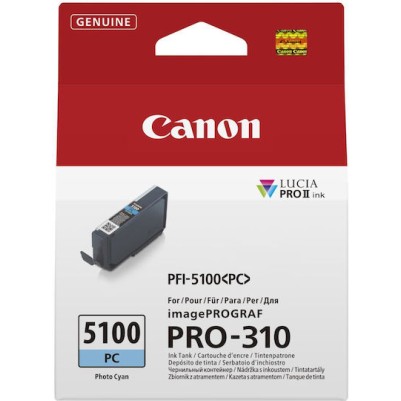 Canon PFI-5100 Γνήσιο Μελάνι Εκτυπωτή InkJet Photo Κυανό (6956C001)