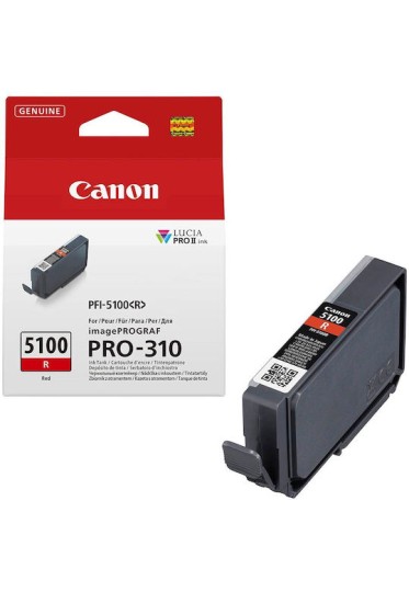 Canon PFI-5100 R Γνήσιο Μελάνι Εκτυπωτή InkJet Κόκκινο (6958C001)