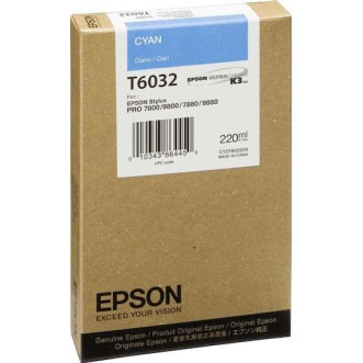 Epson T6032 Γνήσιο Μελάνι Εκτυπωτή InkJet Κυανό (C13T603200)