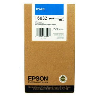 Epson T6032 Γνήσιο Μελάνι Εκτυπωτή InkJet Κυανό (C13T603200)