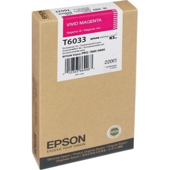 Epson T6033 Γνήσιο Μελάνι Εκτυπωτή InkJet Vivid Ματζέντα (C13T603300)