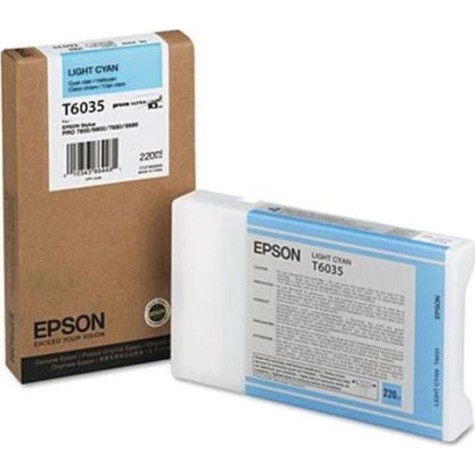 Epson T6035 Γνήσιο Μελάνι Εκτυπωτή InkJet Ανοιχτό Κυανό (C13T603500)