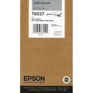 Epson T6037 Γνήσιο Μελάνι Εκτυπωτή InkJet Ανοιχτό Μαύρο (C13T603700)