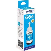 Epson 664 Γνήσιο Μελάνι Εκτυπωτή InkJet Κυανό (C13T66424A)