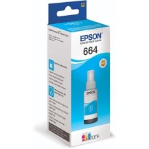 Epson 664 Γνήσιο Μελάνι Εκτυπωτή InkJet Κυανό (C13T66424A)