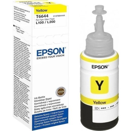 Epson 664 Γνήσιο Μελάνι Εκτυπωτή InkJet Κίτρινο (C13T66444A)