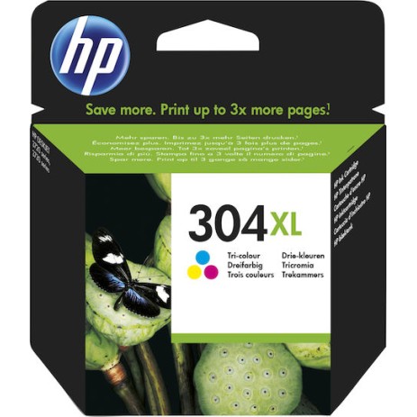 HP 304XL Γνήσιο Μελάνι Εκτυπωτή InkJet Πολλαπλό (Color) (N9K07AE)