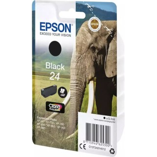 Epson 24 Γνήσιο Μελάνι Εκτυπωτή InkJet Μαύρο (C13T24214012)