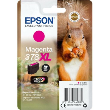 Epson 378XL Γνήσιο Μελάνι Εκτυπωτή InkJet Ματζέντα (C13T37934010)
