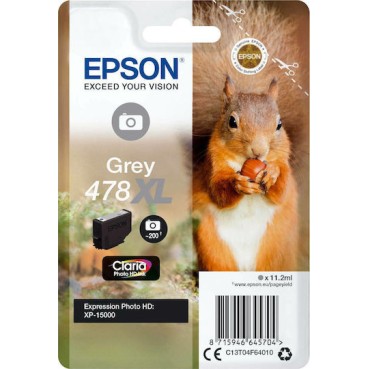 Epson 478XL Γνήσιο Μελάνι Εκτυπωτή InkJet Photo Γκρι (C13T04F64010)