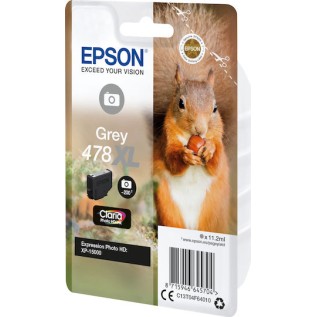 Epson 478XL Γνήσιο Μελάνι Εκτυπωτή InkJet Photo Γκρι (C13T04F64010)