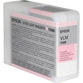 Epson T580B Γνήσιο Μελάνι Εκτυπωτή InkJet Ανοιχτό Ματζέντα (C13T580B00)