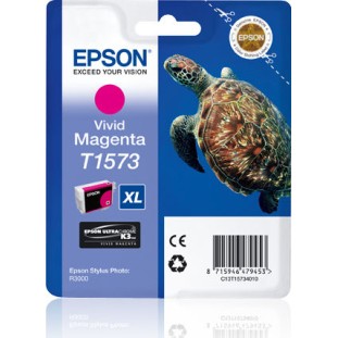 Epson T1573XL Γνήσιο Μελάνι Εκτυπωτή InkJet Vivid Ματζέντα (C13T15734010)
