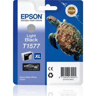 Epson T1577XL Γνήσιο Μελάνι Εκτυπωτή InkJet Ανοιχτό Μαύρο (C13T15774010)