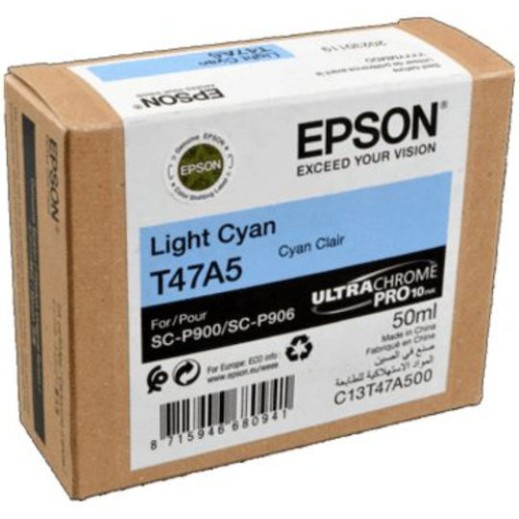 Epson T47A5 UltraChrome Pro 10 Γνήσιο Μελάνι Εκτυπωτή InkJet Ανοιχτό Κυανό (C13T47A500)