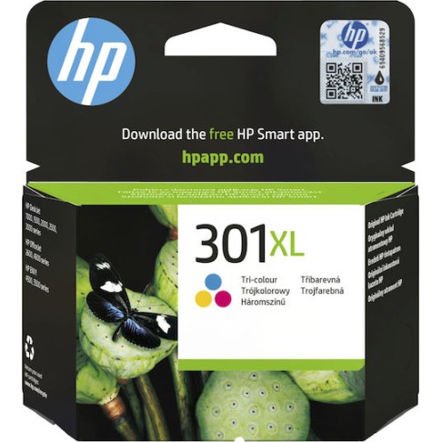 HP 301XL Γνήσιο Μελάνι Εκτυπωτή InkJet Πολλαπλό (Color) (CH564EE)