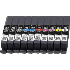 Canon PFI-300 Γνήσιο Πακέτο Μελανιών Εκτυπωτή InkJet Πολλαπλό (Color) (4192C008)