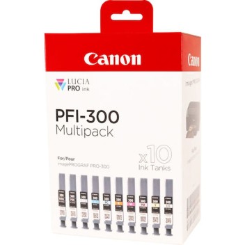 Canon PFI-300 Γνήσιο Πακέτο Μελανιών Εκτυπωτή InkJet Πολλαπλό (Color) (4192C008)