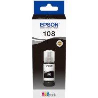 Epson 108 Γνήσιο Μελάνι Εκτυπωτή InkJet Μαύρο (C13T09C14A)