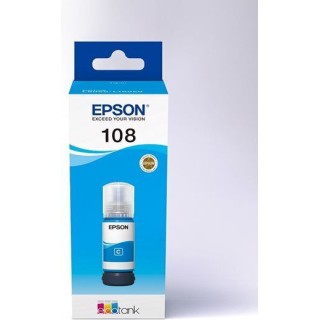 Epson 107 Γνήσιο Μελάνι Εκτυπωτή InkJet Κυανό (C13T09B240)