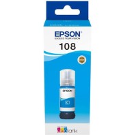 Epson 108 Γνήσιο Μελάνι Εκτυπωτή InkJet Ανοιχτό Κυανό (C13T09C54A)