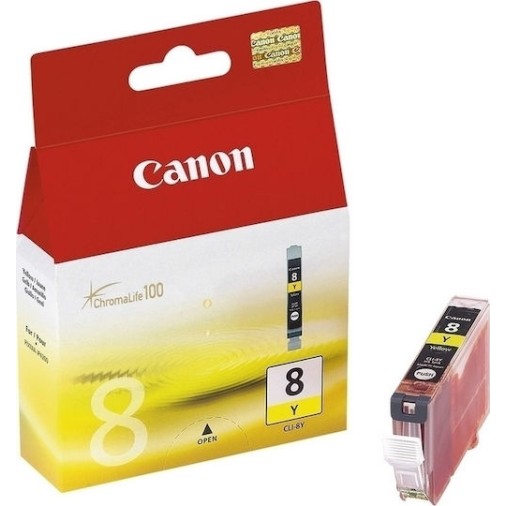 Canon CLI-8 Γνήσιο Μελάνι Εκτυπωτή InkJet Κίτρινο (0623B001)