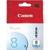 Canon CLI-8 Γνήσιο Μελάνι Εκτυπωτή InkJet Photo Κυανό (0624B001)