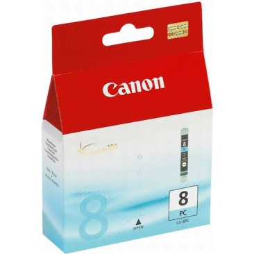 Canon CLI-8 Γνήσιο Μελάνι Εκτυπωτή InkJet Photo Κυανό (0624B001)