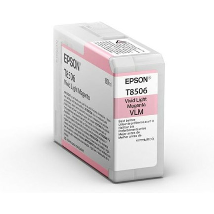 Epson Γνήσιο Μελάνι Εκτυπωτή InkJet Ανοιχτό Ματζέντα (C13T85060N)