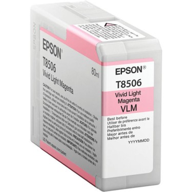 Epson Γνήσιο Μελάνι Εκτυπωτή InkJet Ανοιχτό Ματζέντα (C13T85060N)