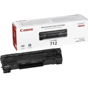 Canon 712 Γνήσιο Toner Laser Εκτυπωτή Μαύρο 1500 Σελίδων 1870B002