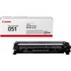 Canon 051 Γνήσιο Toner Laser Εκτυπωτή Μαύρο 1700 Σελίδων 2168C002