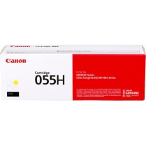 Canon 055H Γνήσιο Toner Laser Εκτυπωτή Κίτρινο High Capacity 5900 Σελίδων (3017C002)