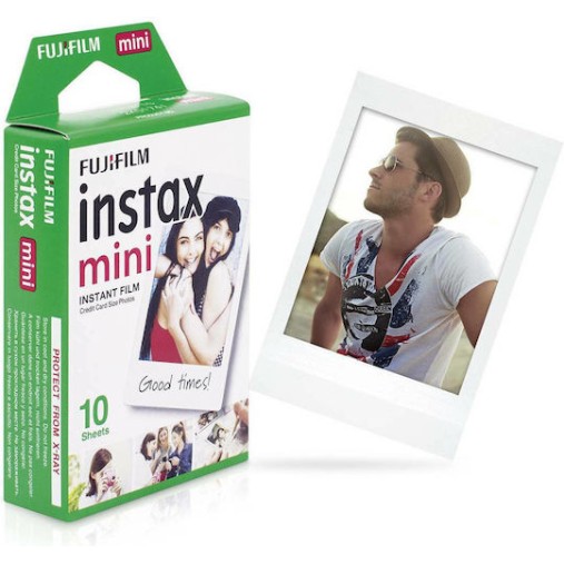 Fujifilm Color Instax Mini Instant Φιλμ (10 Exposures) White