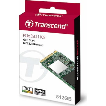 Transcend 110S SSD 512GB M.2 NVMe PCI Express 3.0 TS512GMTE110S