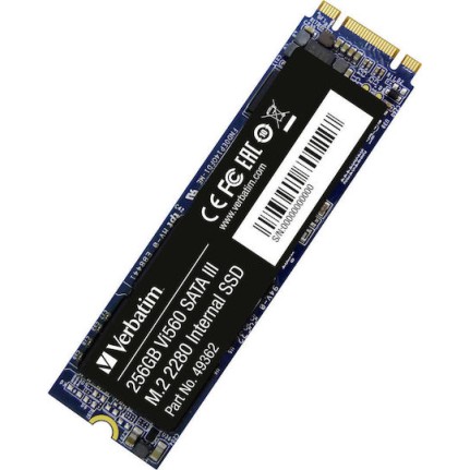Verbatim Vi560 S3 SSD 256GB τύπου M.2 με σύνδεση SATA III 49362