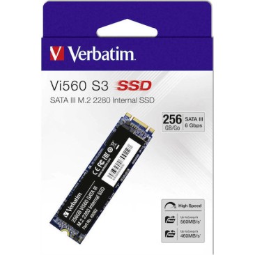 Verbatim Vi560 S3 SSD 256GB τύπου M.2 με σύνδεση SATA III 49362