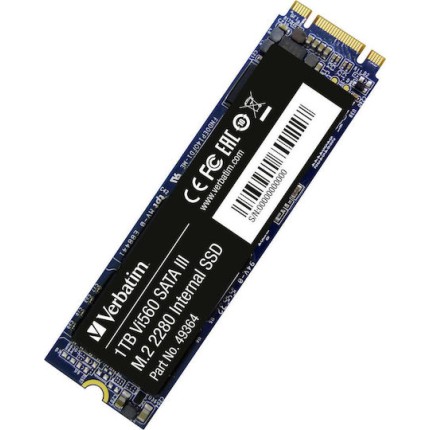 Verbatim Vi560 S3 SSD 1TB τύπου M.2 με σύνδεση SATA III 49364