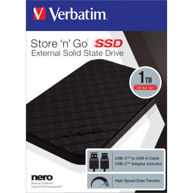 Verbatim Store 'n' Go SSD USB 3.2 1TB 2.5